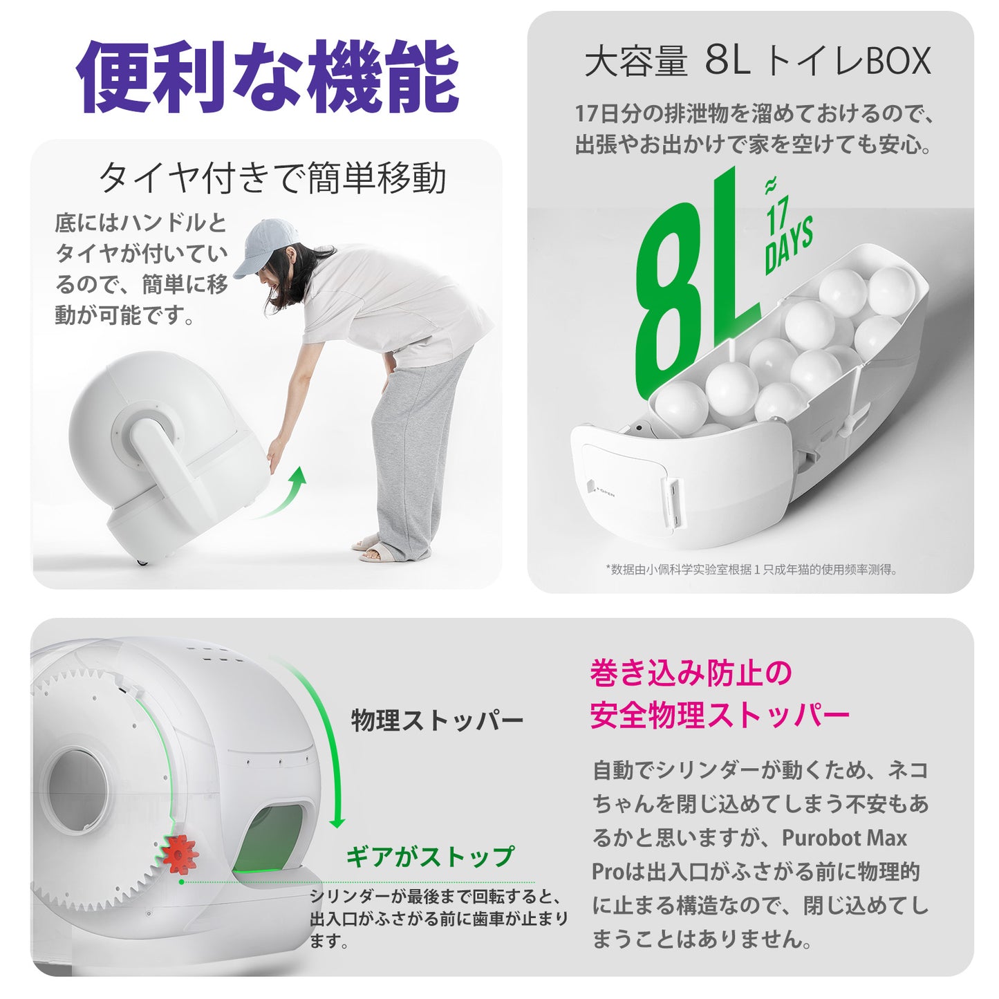 PUROBOT MAX PRO / P9904 / AIカメラ全自動猫トイレ