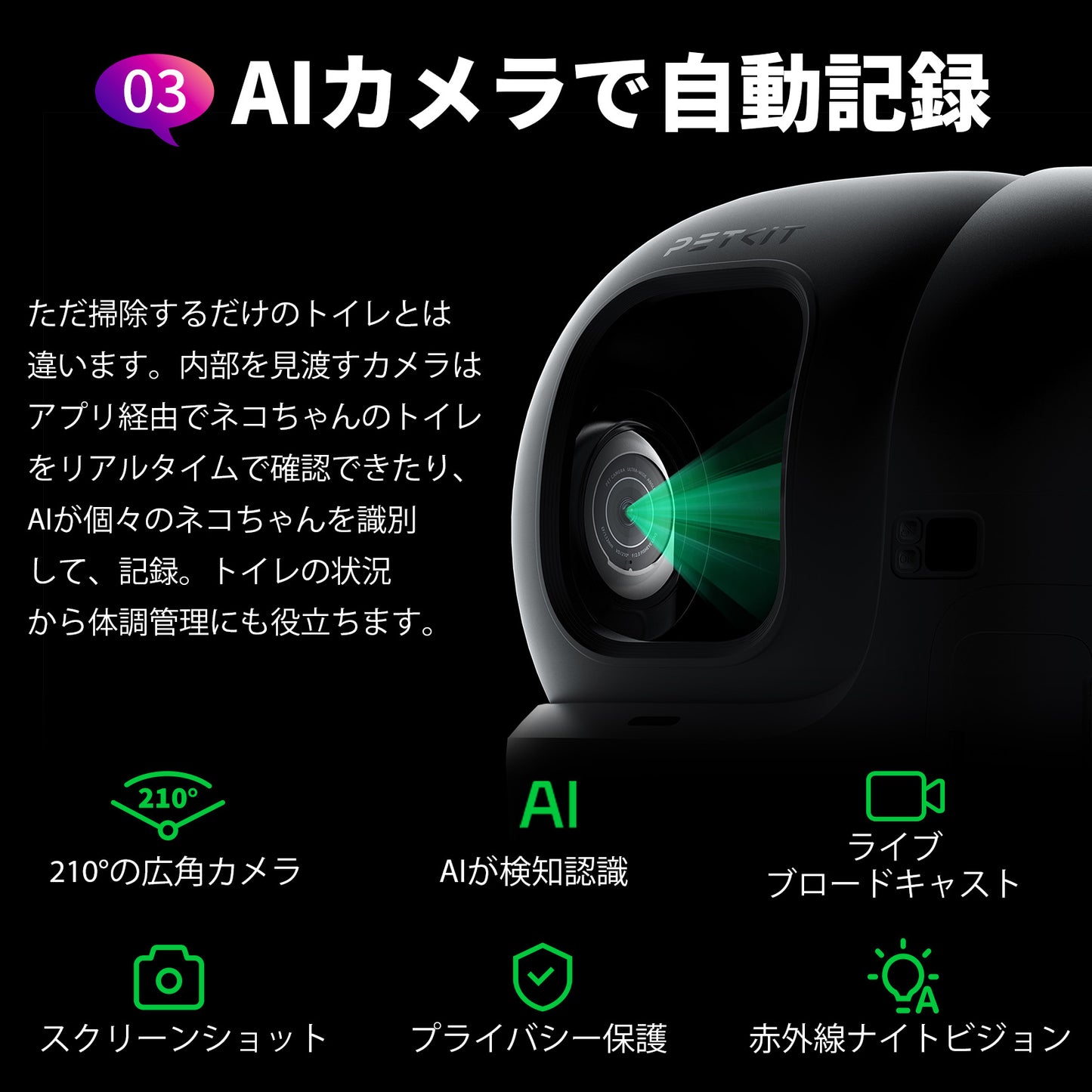 PUROBOT MAX PRO / P9904 / AIカメラ全自動猫トイレ
