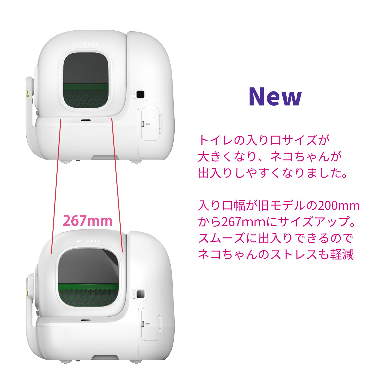 AIカメラ付き自動猫トイレ / P9904N – U-pet