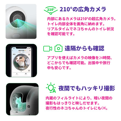 AIカメラ付き自動猫トイレ / P9904N